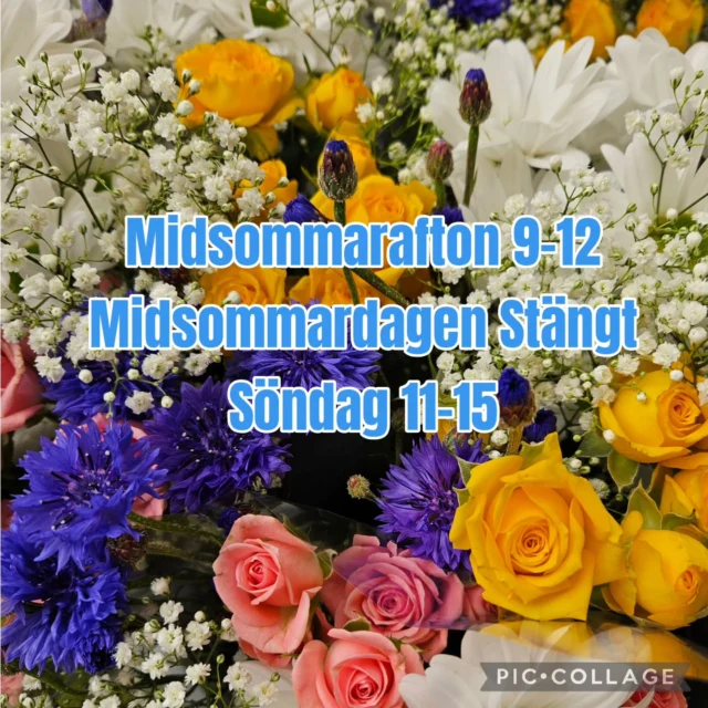 Snart Midsommar 🌻🍓🌿 vi har allt du behöver för kransen, bordsdukningen och midsommarstången!
Välkommen till oss i Kullavik.